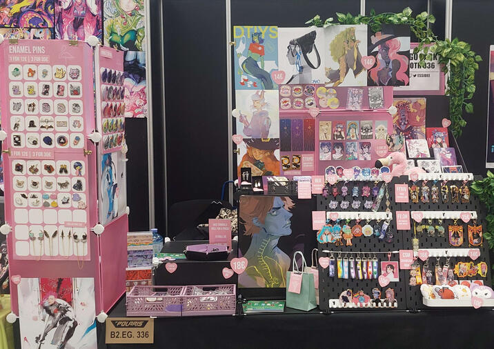 Polaris2024 Artist Alley Booth SetUp